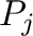 $\m{P}_{j}$