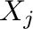 $\m{X}_{j}$