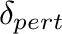 $\delta_{pert}$