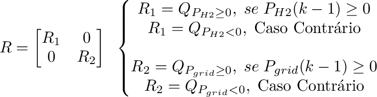 \begin{displaymath}\begin{split}
                  R=\begin{bmatrix}
                  R_1 & 0\\
                  0 & R_2
                  \end{bmatr...
                  ...,\;\text{Caso Contrário}\\
                  \end{matrix}\right.\\
                  \end{split}\end{displaymath}
