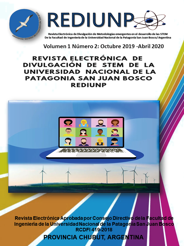 					Ver Vol. 1 Núm. 2 (2020): Vol. 1 Núm. 2 (2020): Revista Electrónica de divulgación de STEM de la Facultad de Ingeniería de la Universidad Nacional de la Patagonia San Juan Bosco
				